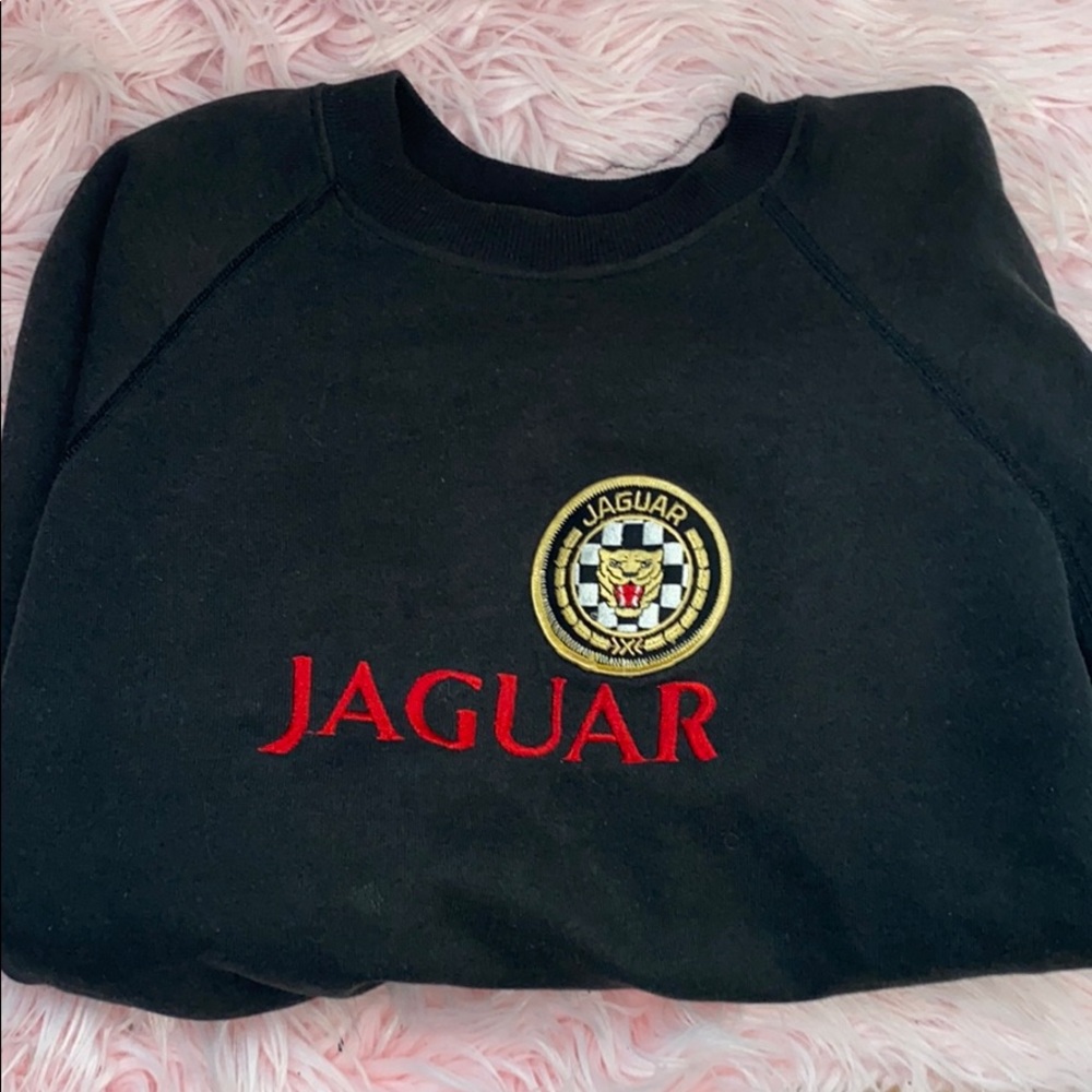 Vintage Jaguar Crew Neck black swyoversized
